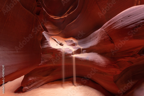 Navajo Sand Fall in Antelope Canyon photo