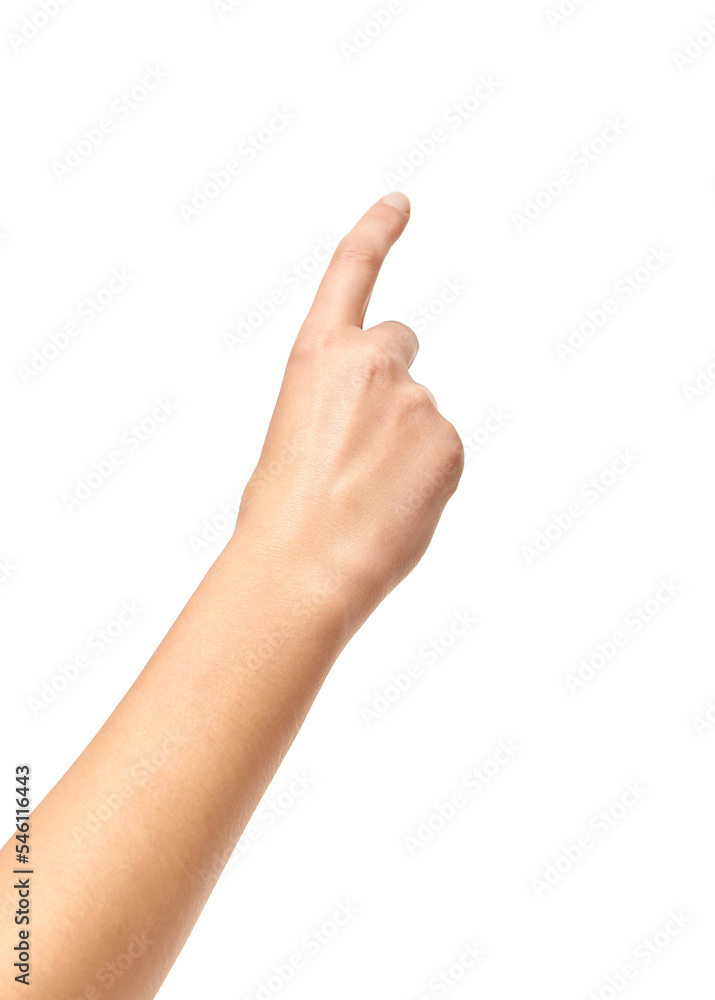 Beautiful Female Hand Touching To Something Beautiful Female Hand Touching To Something