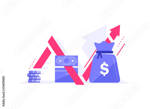 Long term investing strategy, income growth, boost business revenue, investment return, fund raising, pension savings account, financial improvement report, more money, high interest rate