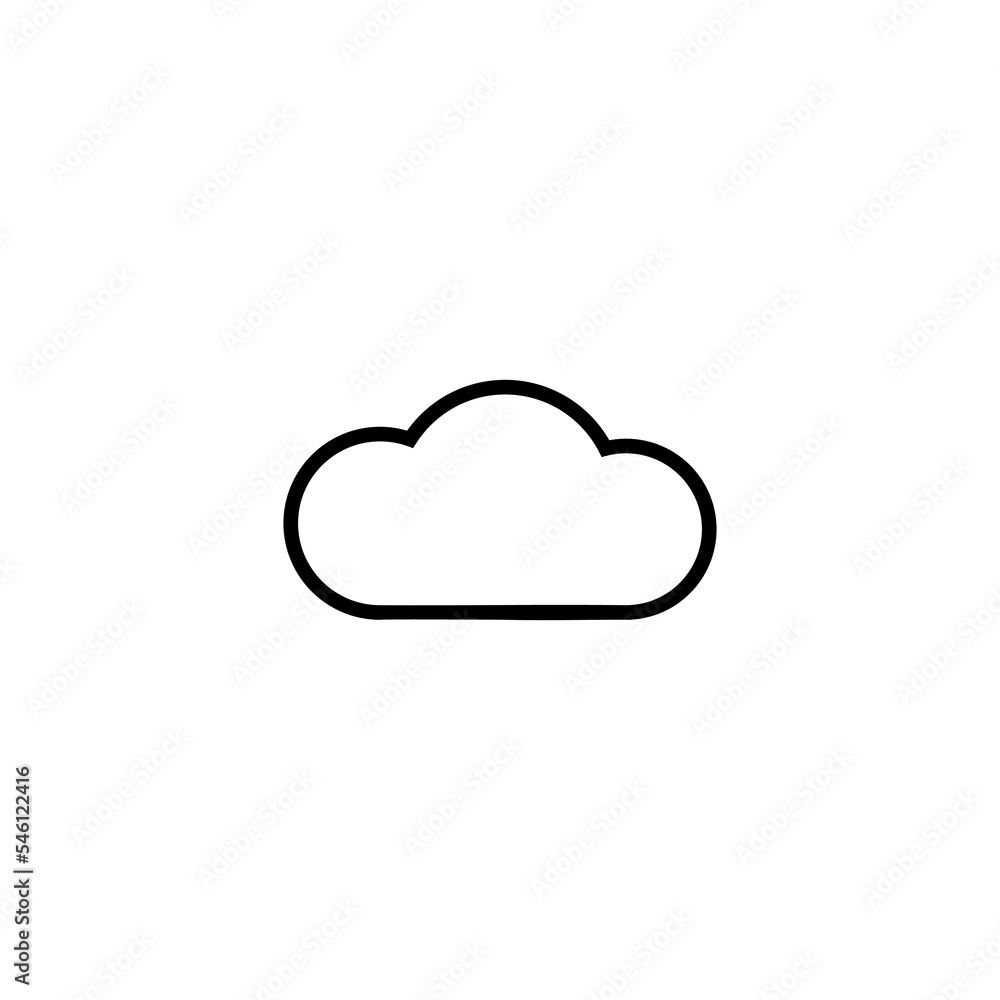 Cloud icon vector illustration. cloud sign and symbol Cloud icon vector illustration. cloud sign and symbol
