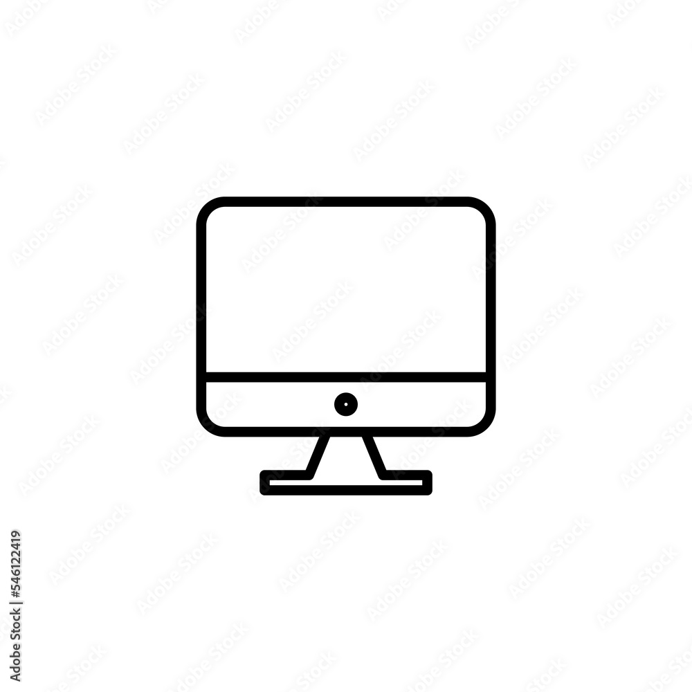 Computer icon vector illustration. computer monitor sign and symbol Computer icon vector illustration. computer monitor sign and symbol