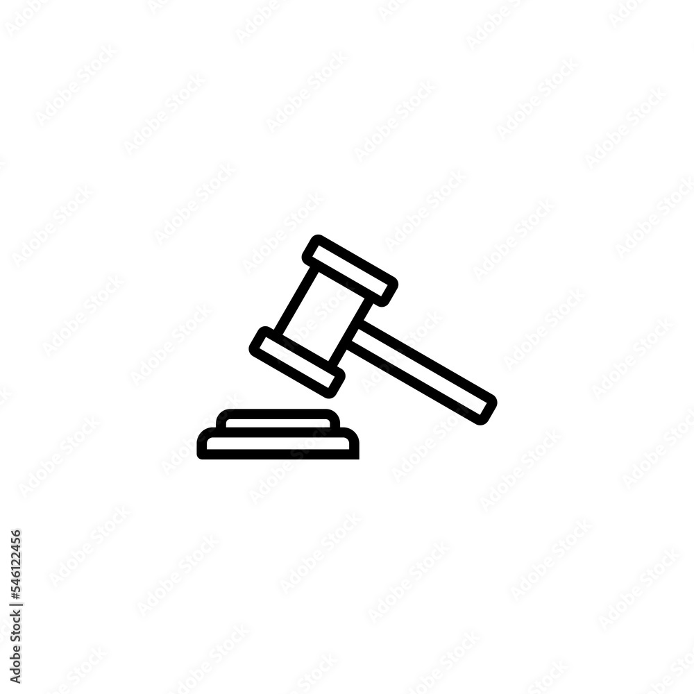 Gavel icon vector illustration. judge gavel sign and symbol. law icon. auction hammer Gavel icon vector illustration. judge gavel sign and symbol. law icon. auction hammer
