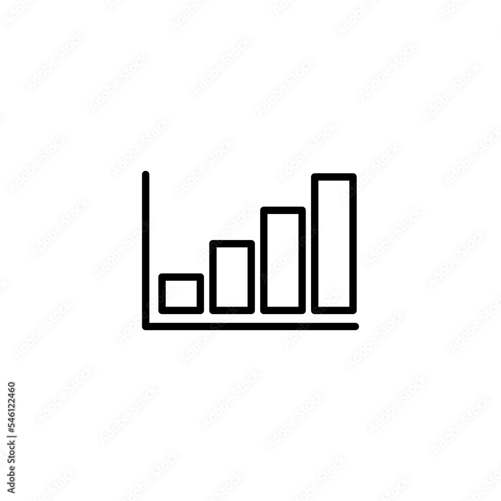 Growing graph Icon vector illustration. Chart sign and symbol. diagram icon Growing graph Icon vector illustration. Chart sign and symbol. diagram icon