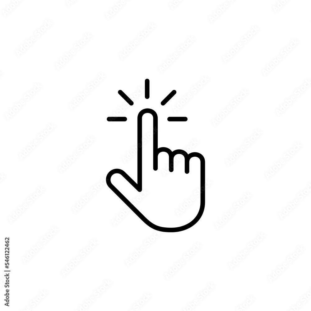 Hand cursor icon vector illustration. cursor sign and symbol. hand cursor icon clik Hand cursor icon vector illustration. cursor sign and symbol. hand cursor icon clik