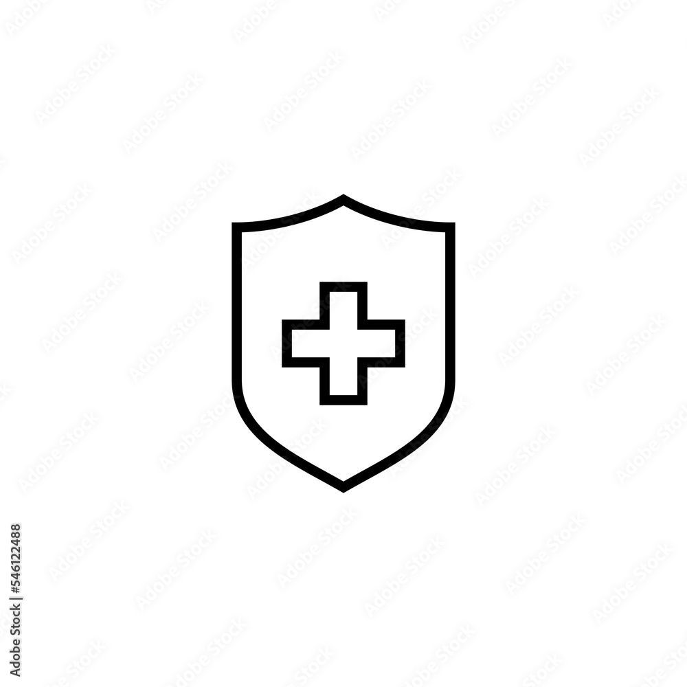 Health insurance icon vector illustration. Insurance document sign and symbol Health insurance icon vector illustration. Insurance document sign and symbol
