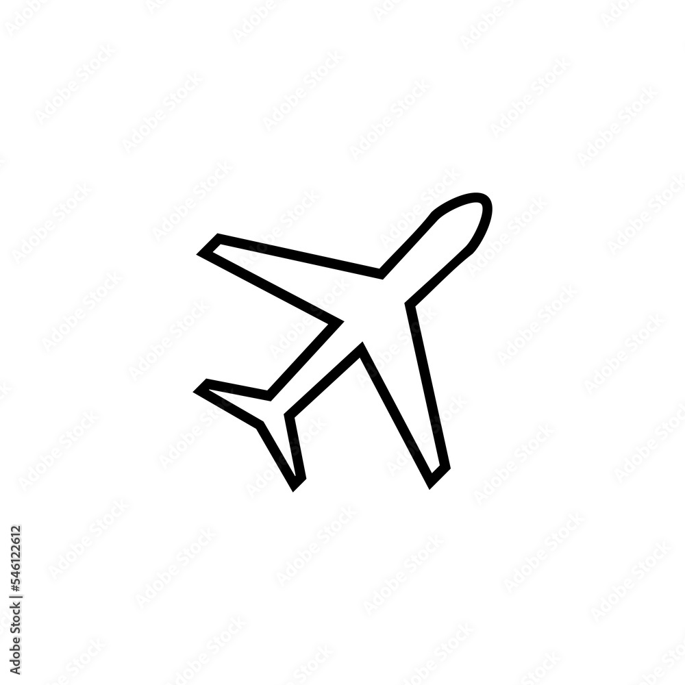 Plane icon vector illustration. Airplane sign and symbol. Flight transport symbol. Travel sign. aeroplane