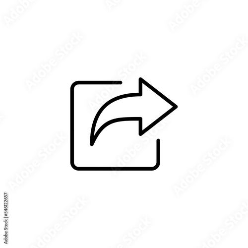 Share icon vector illustration. Sharing sign and symbol