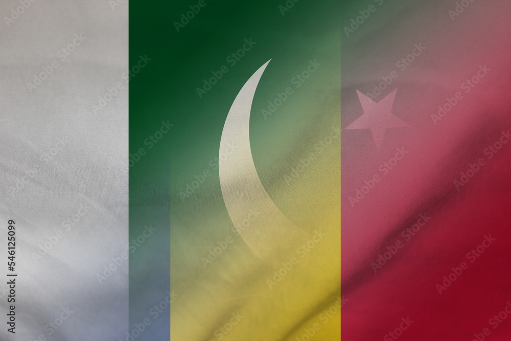 Pakistan and Romania national flag international relations ROU PAK Stock  Illustration | Adobe Stock