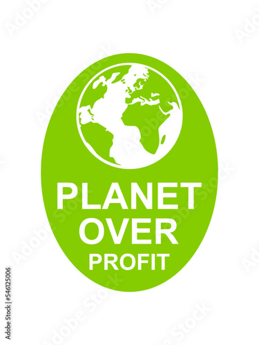 planet over profit Zitat 