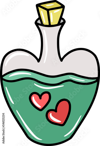 Valentine Perfume with Heart Decoration