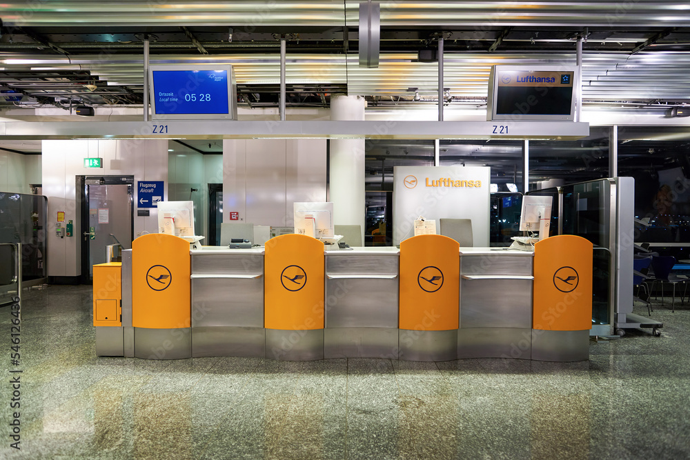 FRANKFURT, GERMANY - APRIL 07, 2016: inside of Frankfurt Airport
