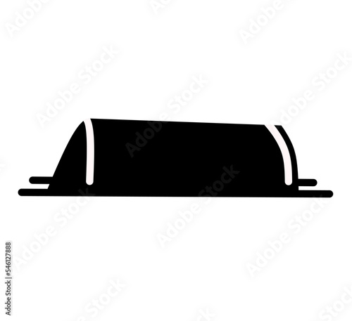 muslim coffin icon on white background