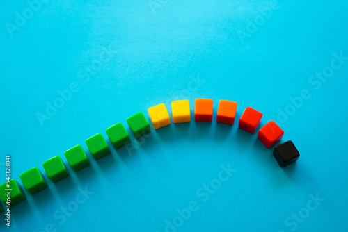 Fotografie Slowdown and decline in progress