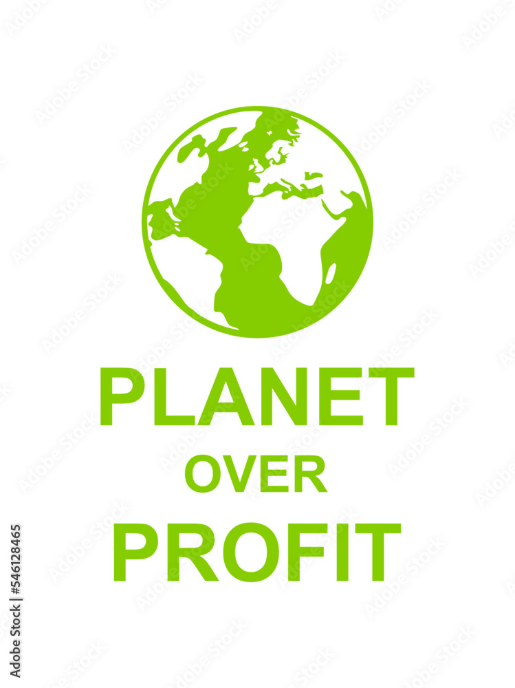 planet over profit Zitat 