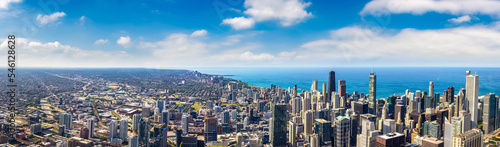 Aerial view of Chicago