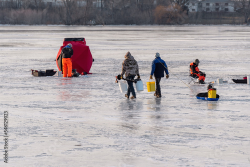 Ice Fishing In Wisconsin In January