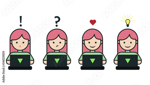 Escritor al teclado.