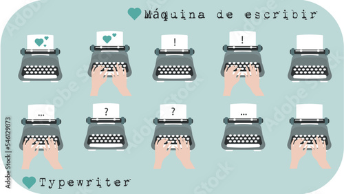 Máquina de escribir.