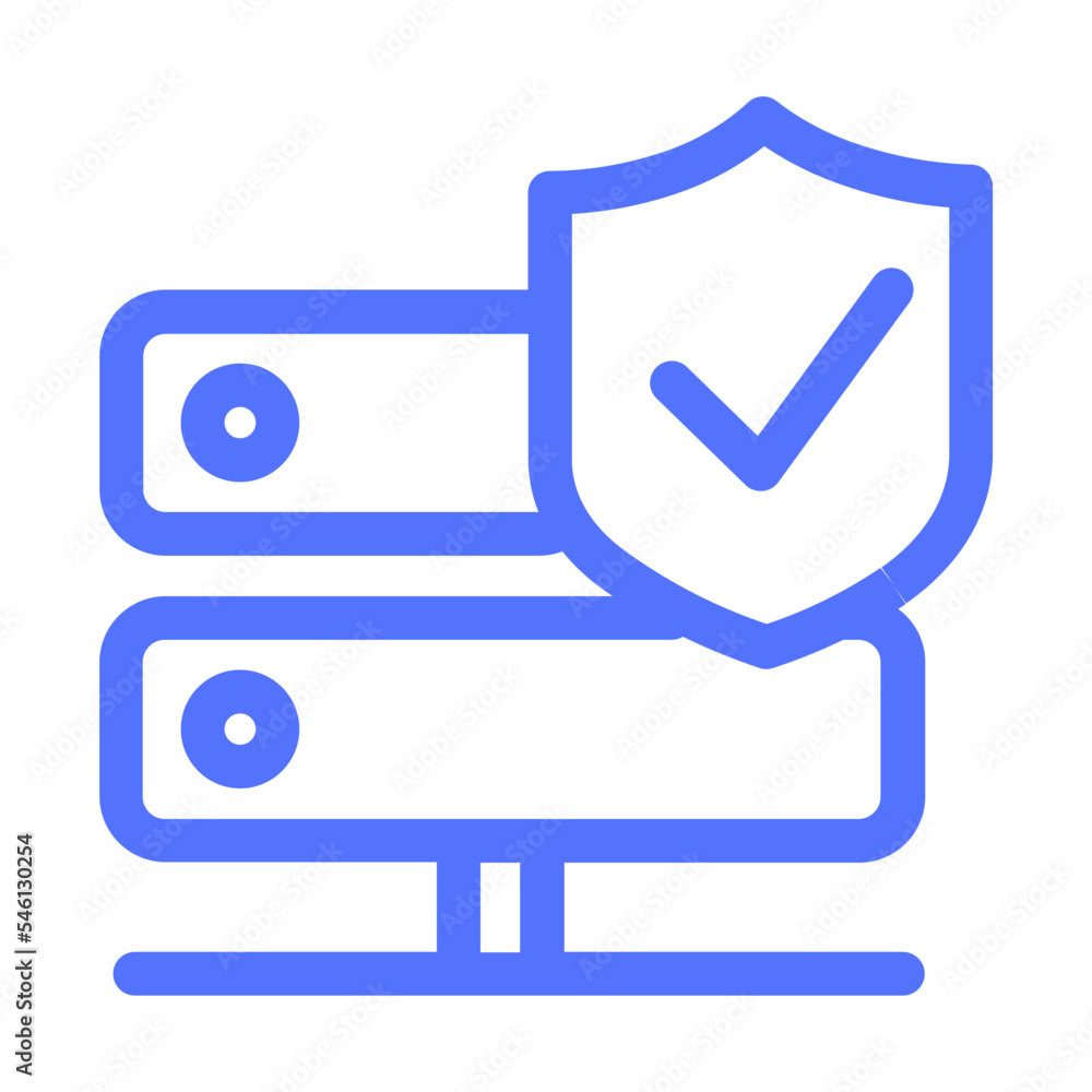 Data Database Protection Secure Security Storage Verify Icon Data Database Protection Secure Security Storage Verify Icon