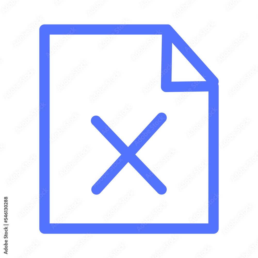 Delete Document File Format Icon Delete Document File Format Icon