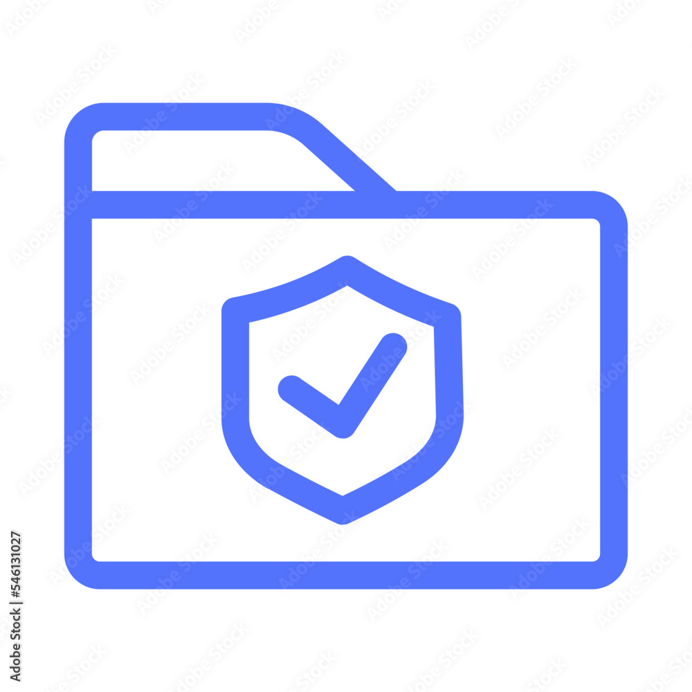 File Folder Protection Secure Security Shield Verify Icon File Folder Protection Secure Security Shield Verify Icon