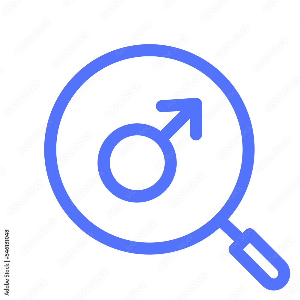 Find Gender Glass Magnifier Male Search Icon Find Gender Glass Magnifier Male Search Icon