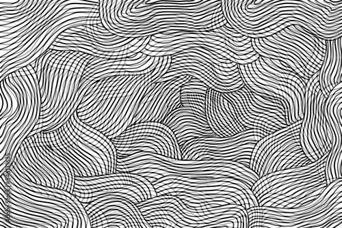 Optical illusions with constantly moving line. Seamless loop pattern in 4K animation
