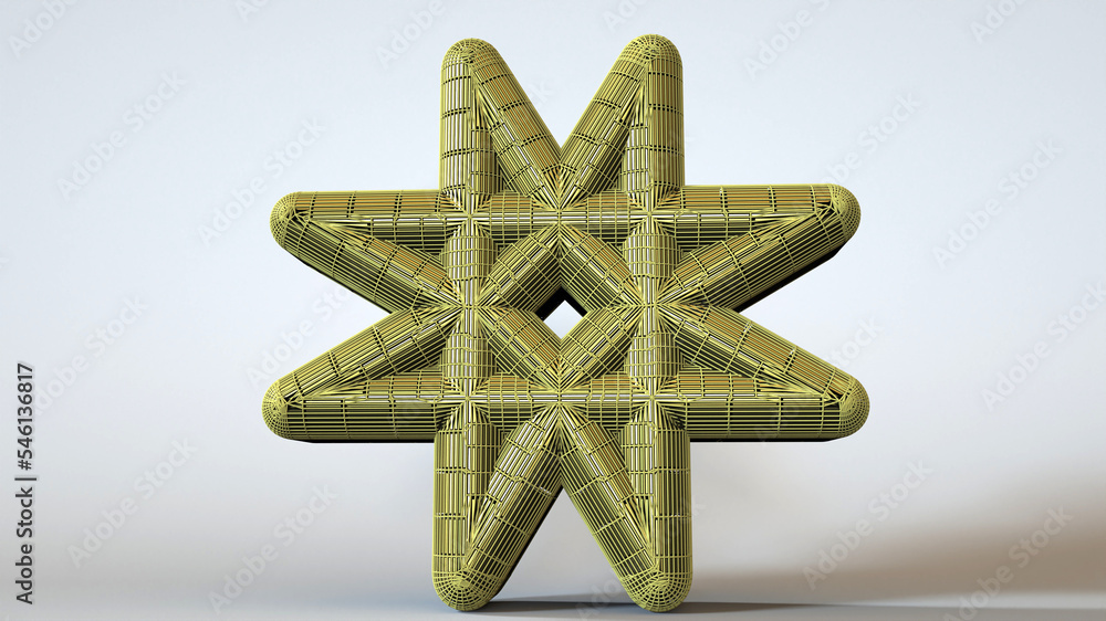 3D Illustration of an object-artefact-art piece from Ikatan. Modelers, Designers, Artists and Artisans must watch the mesh to easily make a version of their own. 3D Illustration of an object-artefact-art piece from Ikatan. Modelers, Designers, Artists and Artisans must watch the mesh to easily make a version of their own.