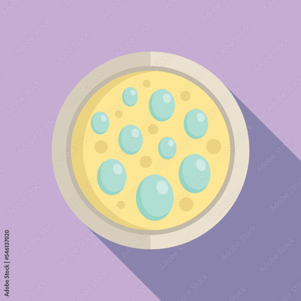 Pathogen icon flat vector. Bacteria petri. Micro virus Pathogen icon flat vector. Bacteria petri. Micro virus