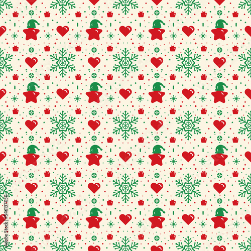 Christmas Seamless Pattern Design for Fashion Clothing Brand