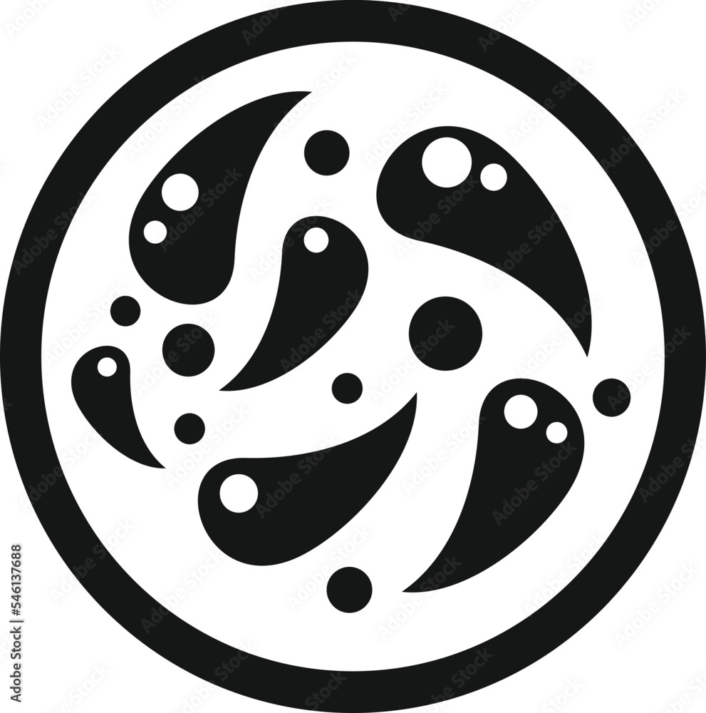 Medical petri dish icon simple vector. Health cell. Micro experiment Medical petri dish icon simple vector. Health cell. Micro experiment