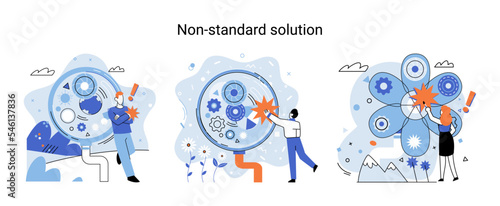 Non standart solution metaphor. Creation of individual decision for integration of disparate production, information and telecommunication systems of customer into single improve management efficiency