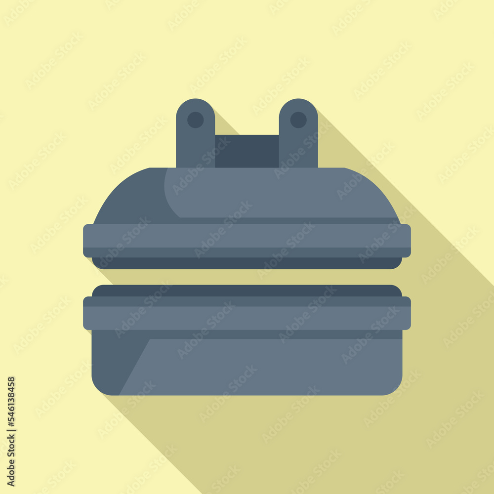 Chemical press machine icon flat vector. Medicine factory. Formation control Chemical press machine icon flat vector. Medicine factory. Formation control