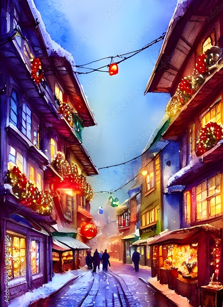 The smells of cinnamon and cloves fill the air as I walk through the bustling market stalls. Fairy lights twinkle in the trees and everything has a magical, festive feeling. There's a sense of excitem The smells of cinnamon and cloves fill the air as I walk through the bustling market stalls. Fairy lights twinkle in the trees and everything has a magical, festive feeling. There's a sense of excitem