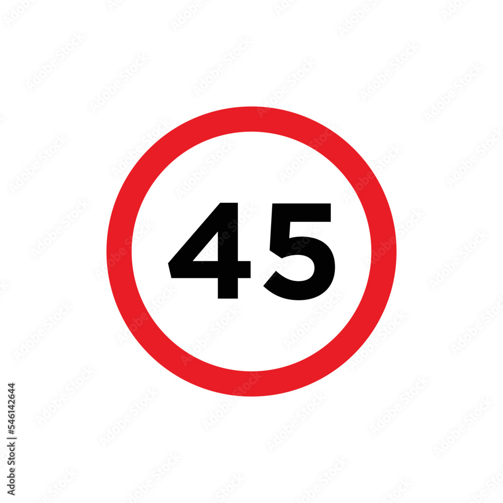 Road sign maximum limit icon vector template Road sign maximum limit icon vector template