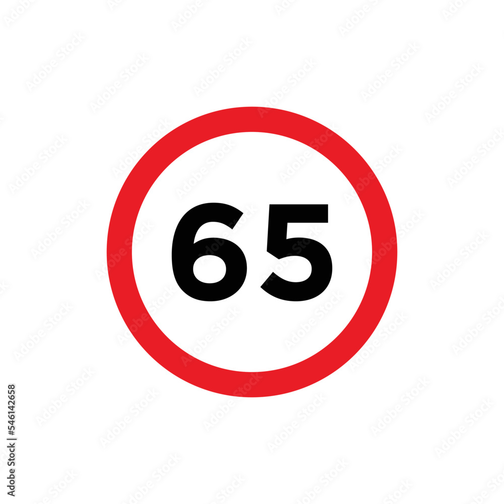 Road sign maximum limit icon vector template Road sign maximum limit icon vector template