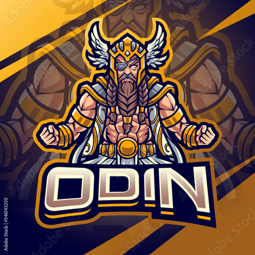 Odin esport mascot logo design