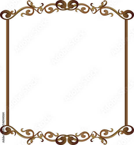 An elegant square decorative frame.