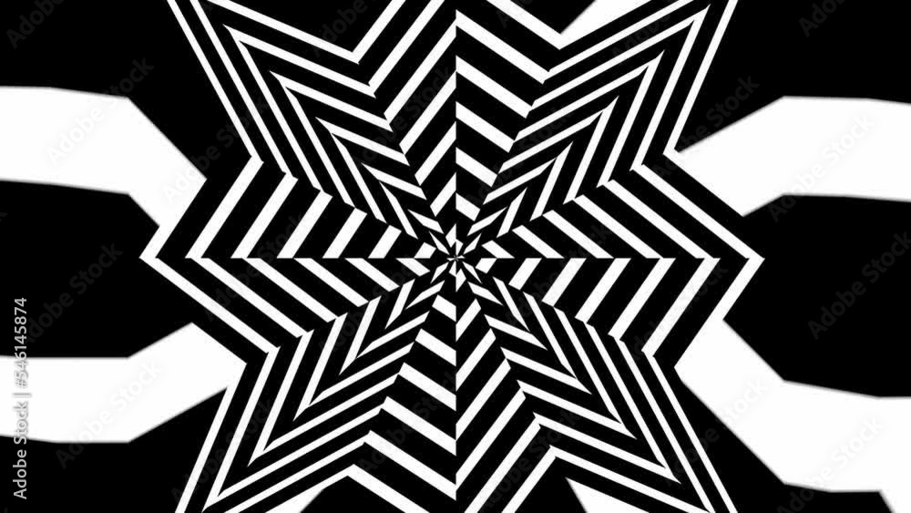 
Black and white abstract background.Seamless loop video.