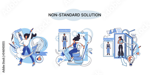 Non standart solution metaphor. Creation of individual decision for integration of disparate production, information and telecommunication systems of customer into single improve management efficiency