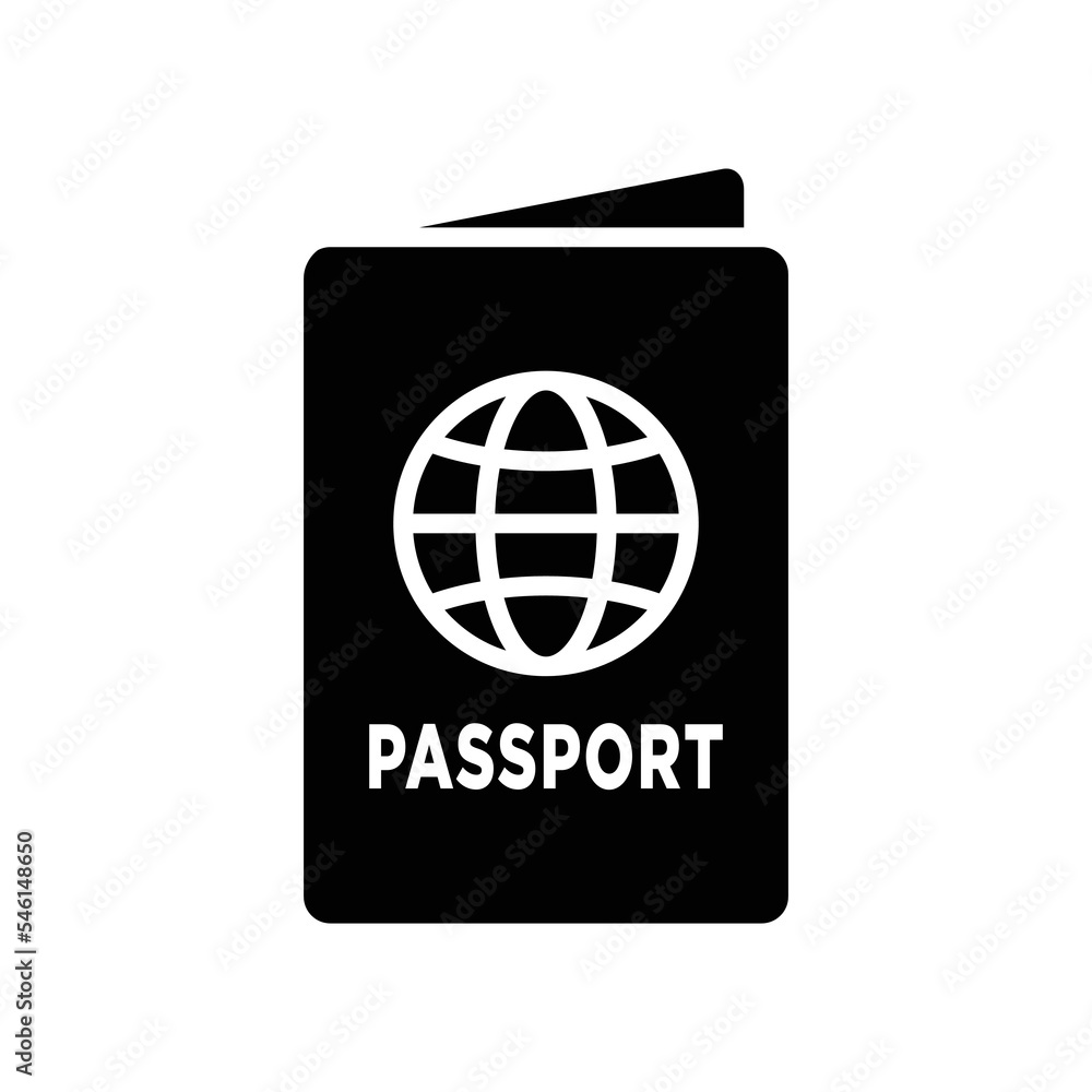 passport icon vector design template in white background passport icon vector design template in white background