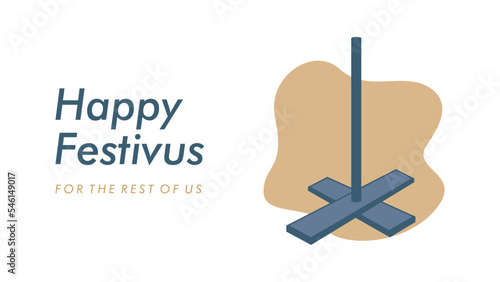 happy festivus day secular holiday background vector photo