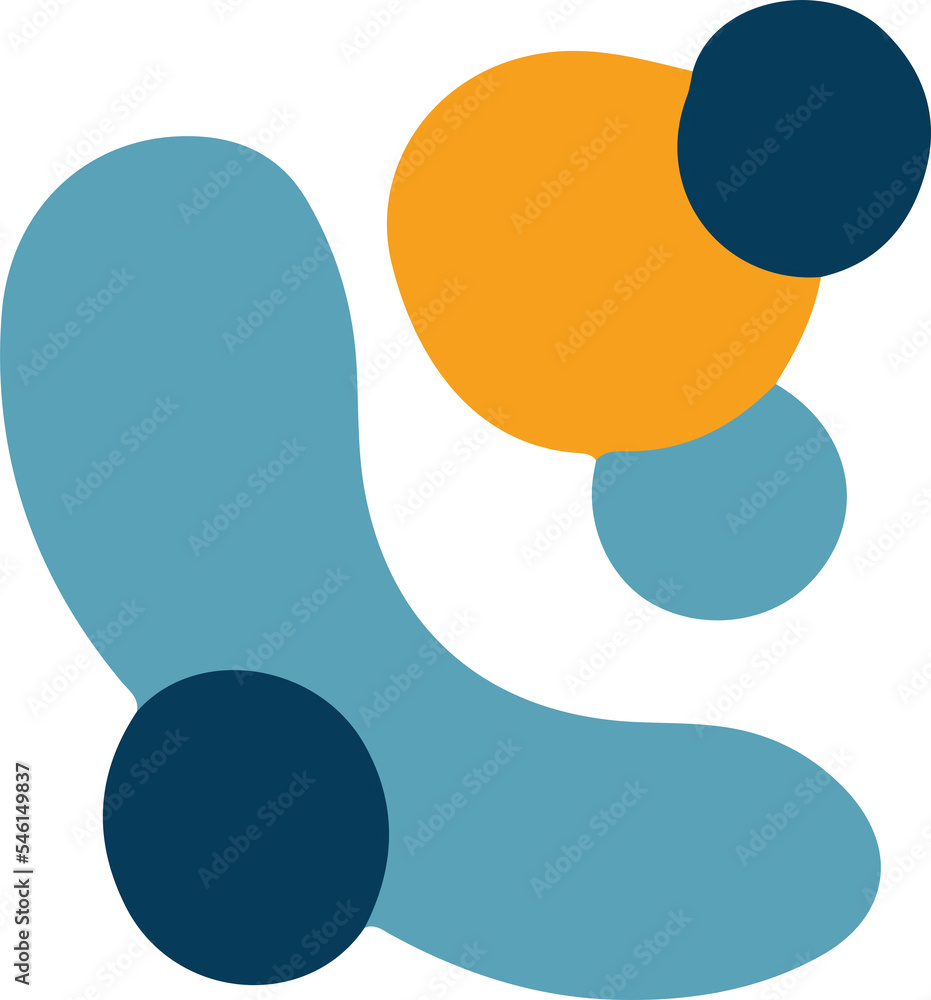 hand draw shape abstract