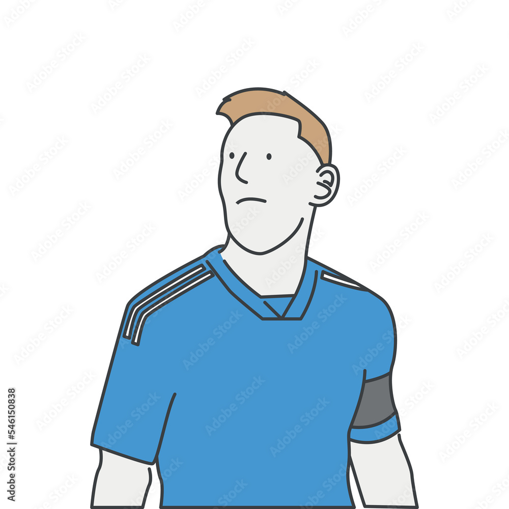 soccer player illustration for world cup