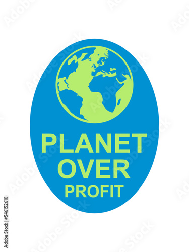 planet over profit Zitat 