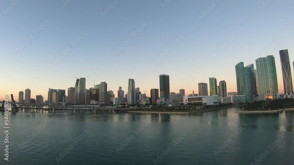 Miami skyscraper buildings panoramic view background Image | Biscayne Bay Miami skyline financial district view in day time Miami skyscraper buildings panoramic view background Image | Biscayne Bay Miami skyline financial district view in day time