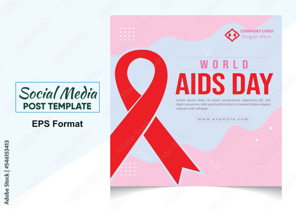 Aids Awareness. World Aids Day concept - social media post
Aids Awareness. World Aids Day concept - social media post
