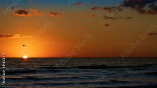 Sun Setting into the Gulf of Mexico off Siesta Key Florida © Brad