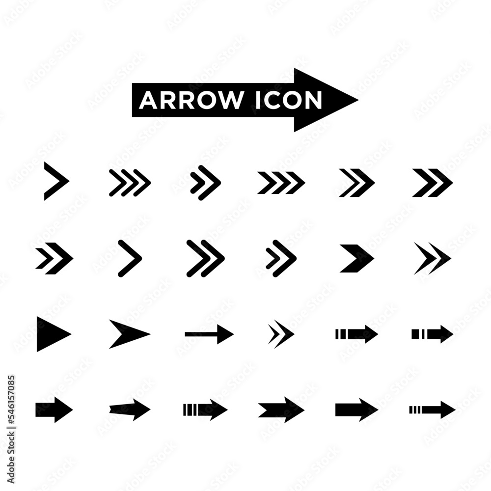 Arrow icon vector design templates Arrow icon vector design templates