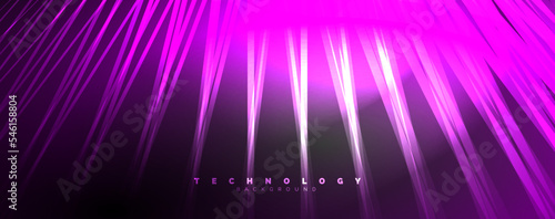 Neon shiny light abstract lines  light beams concept abstract background. Vector Illustration For Wallpaper  Banner  Background  Card  Book Illustration  landing page
